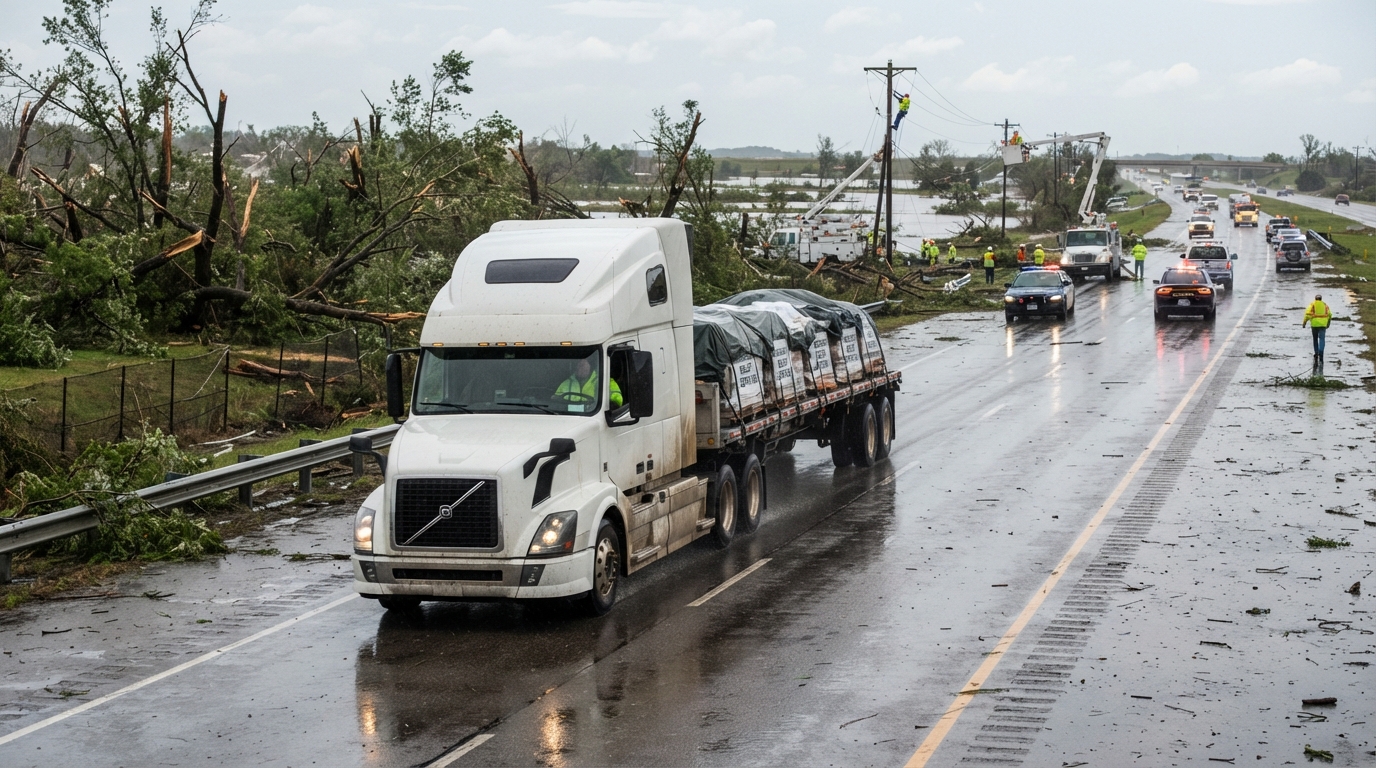 Truck emergency exemptions during a 2026 disaster response